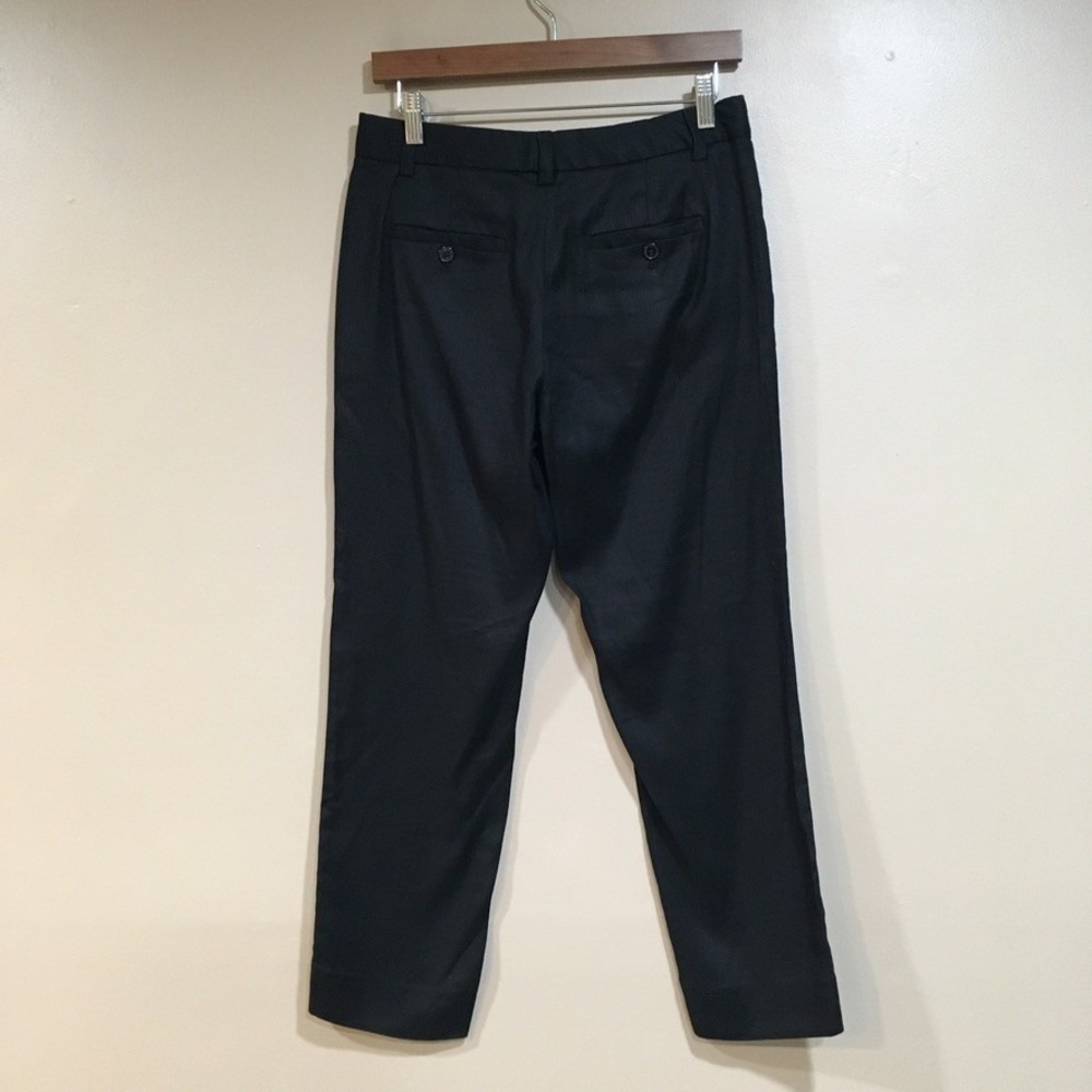 Banana Republic Avery Dress Pants Womens 4 Black Classic Capsule Office Linen - Picture 6 of 10